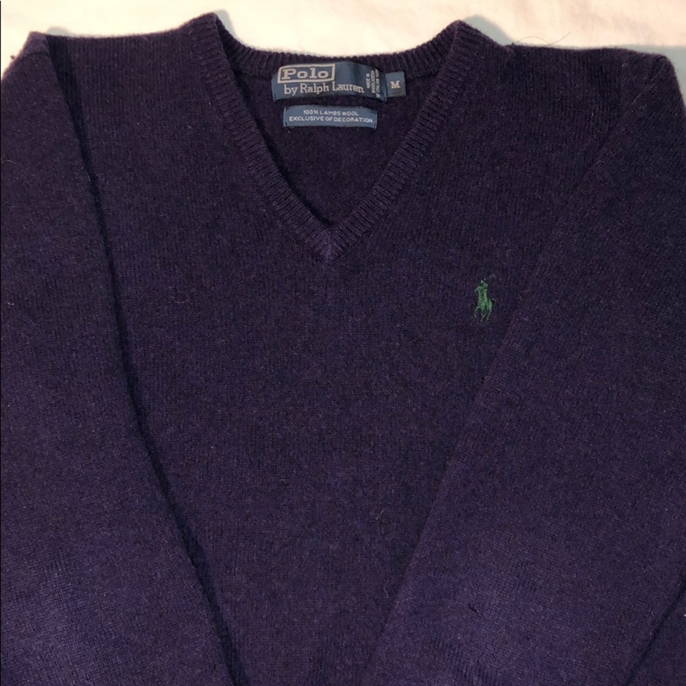Vintage Men’s lambs wool polo sweater